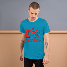 Load image into Gallery viewer, &quot;I Love Crypto&quot; - Short-Sleeve Unisex T-Shirt