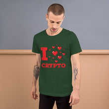 Load image into Gallery viewer, &quot;I Love Crypto&quot; - Short-Sleeve Unisex T-Shirt