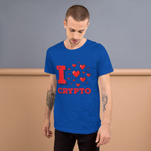 Load image into Gallery viewer, &quot;I Love Crypto&quot; - Short-Sleeve Unisex T-Shirt