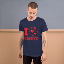 Load image into Gallery viewer, &quot;I Love Crypto&quot; - Short-Sleeve Unisex T-Shirt