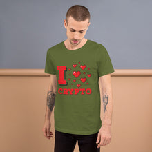 Load image into Gallery viewer, &quot;I Love Crypto&quot; - Short-Sleeve Unisex T-Shirt