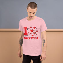 Load image into Gallery viewer, &quot;I Love Crypto&quot; - Short-Sleeve Unisex T-Shirt