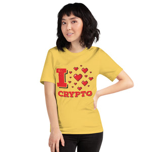 "I Love Crypto" - Short-Sleeve Unisex T-Shirt